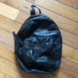 Baggu Pebbled Leather Mini Backpack